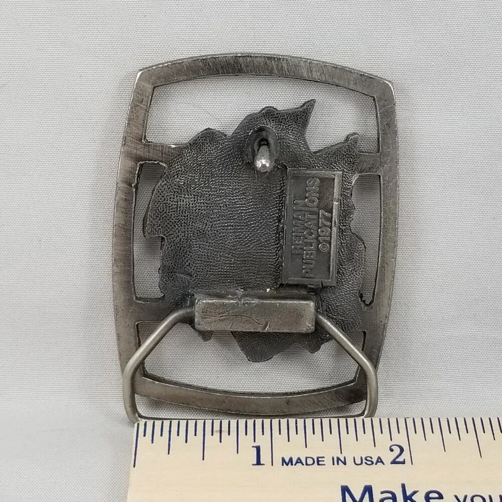 Vintage Belt Buckle 1977‎ Reiman Publications 
